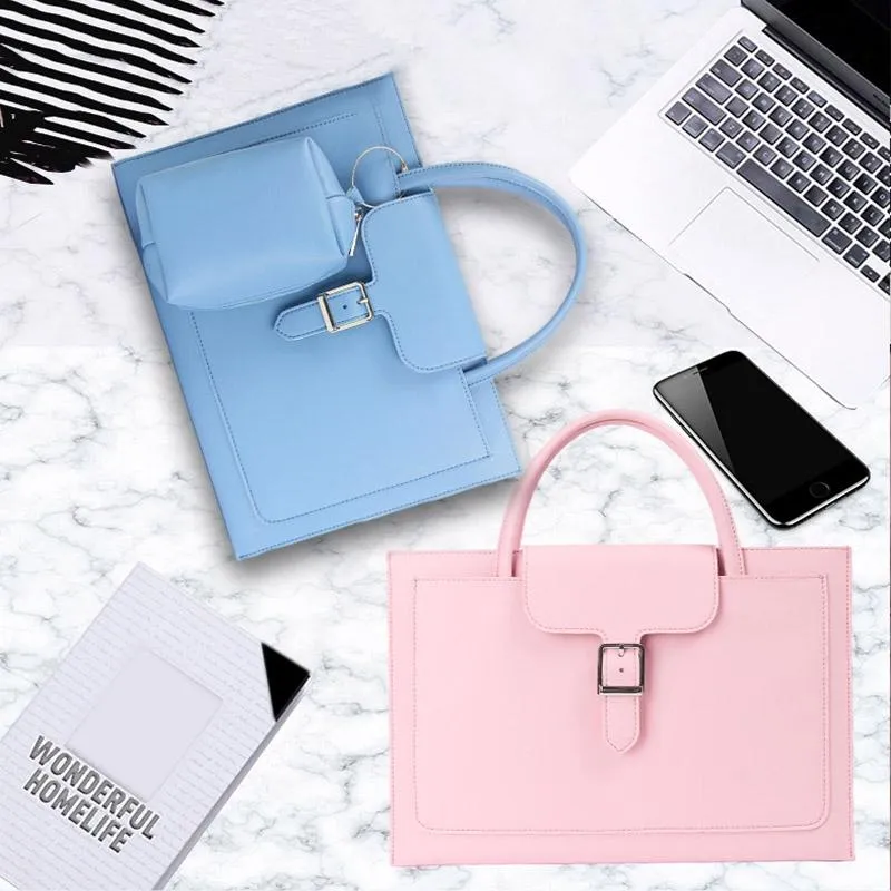14-inch Waterproof Laptop Bag with Power Pack | Portable & Durable | Sky Blue