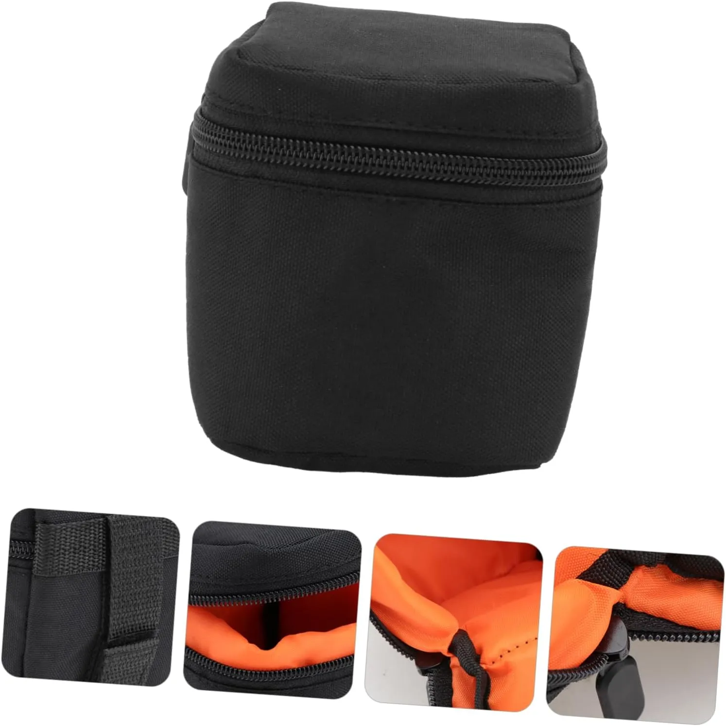 1pc Portable Camera Bag Compact Shockproof Lens Storage Pouch for Photography Accessories Durable Design for Travel and Outdoor Use