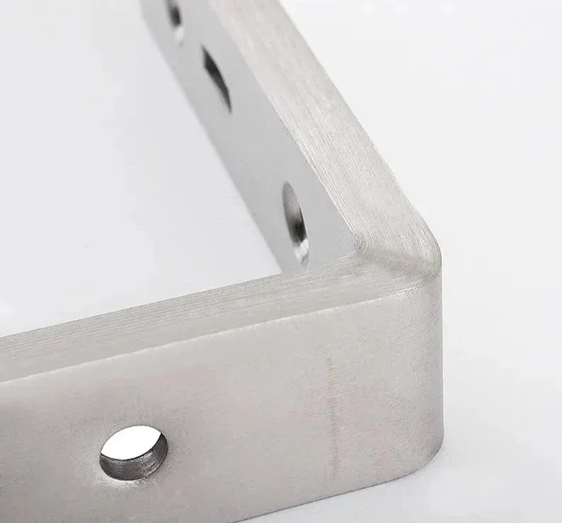 2 Piece Stainless Steel Wall Shelf Brackets