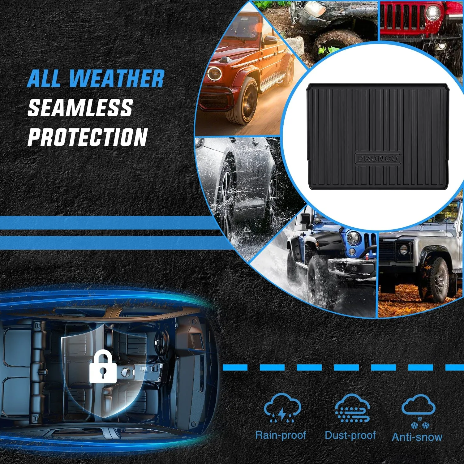 2021-2025 Ford Bronco 4 Door Cargo Mats