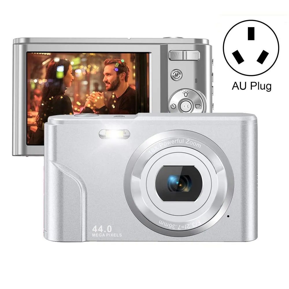 2.7K Full HD 44MP 16X Zoom Digital Camera | For Kids | 2.88" Screen | Pink