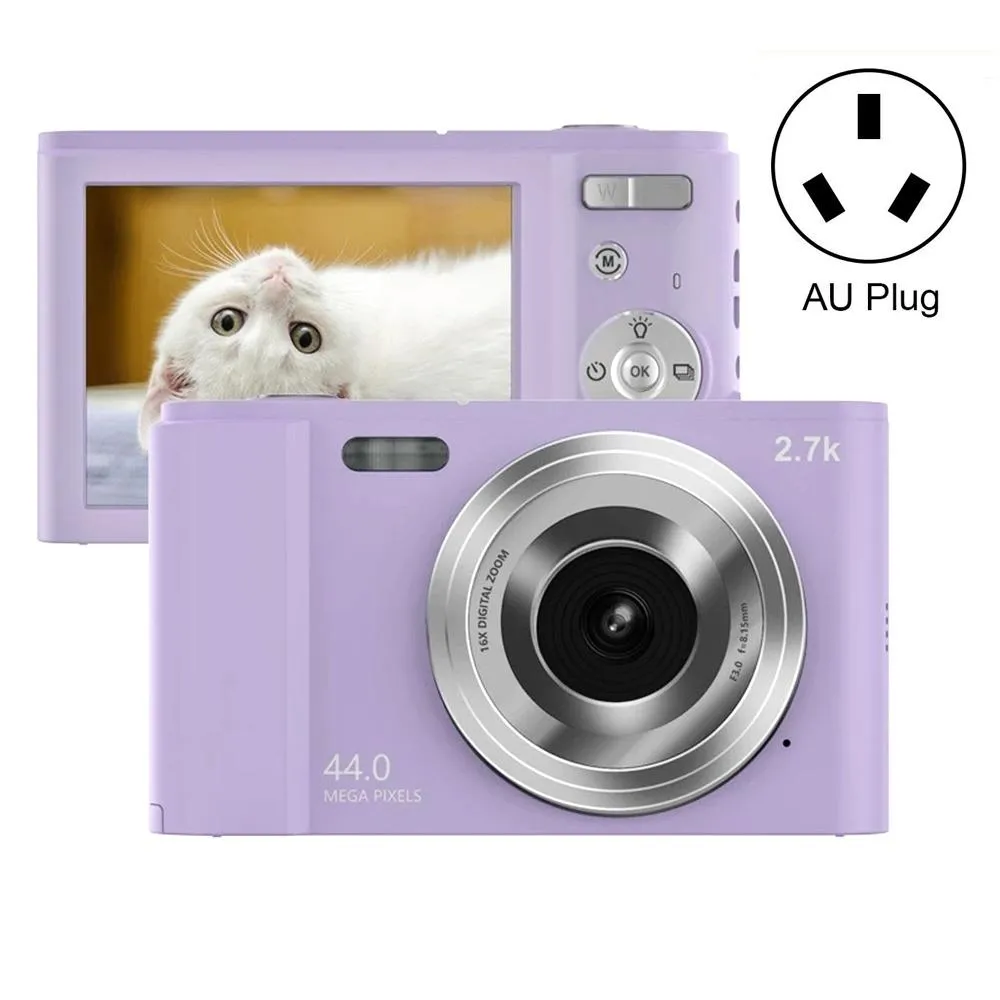 2.7K Full HD 44MP 16X Zoom Digital Camera | For Kids | 2.88" Screen | Pink