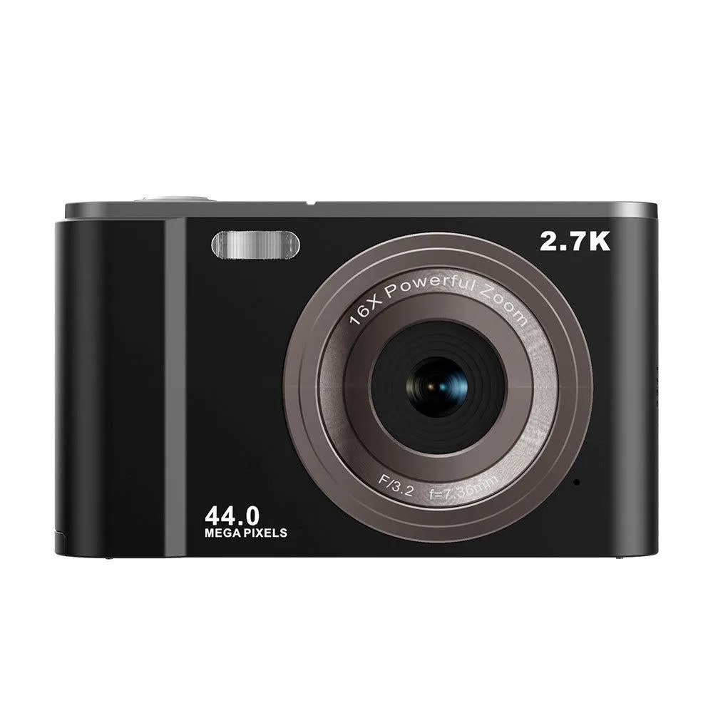 2.7K Full HD 44MP 16X Zoom Digital Camera | For Kids | 2.88" Screen | Pink