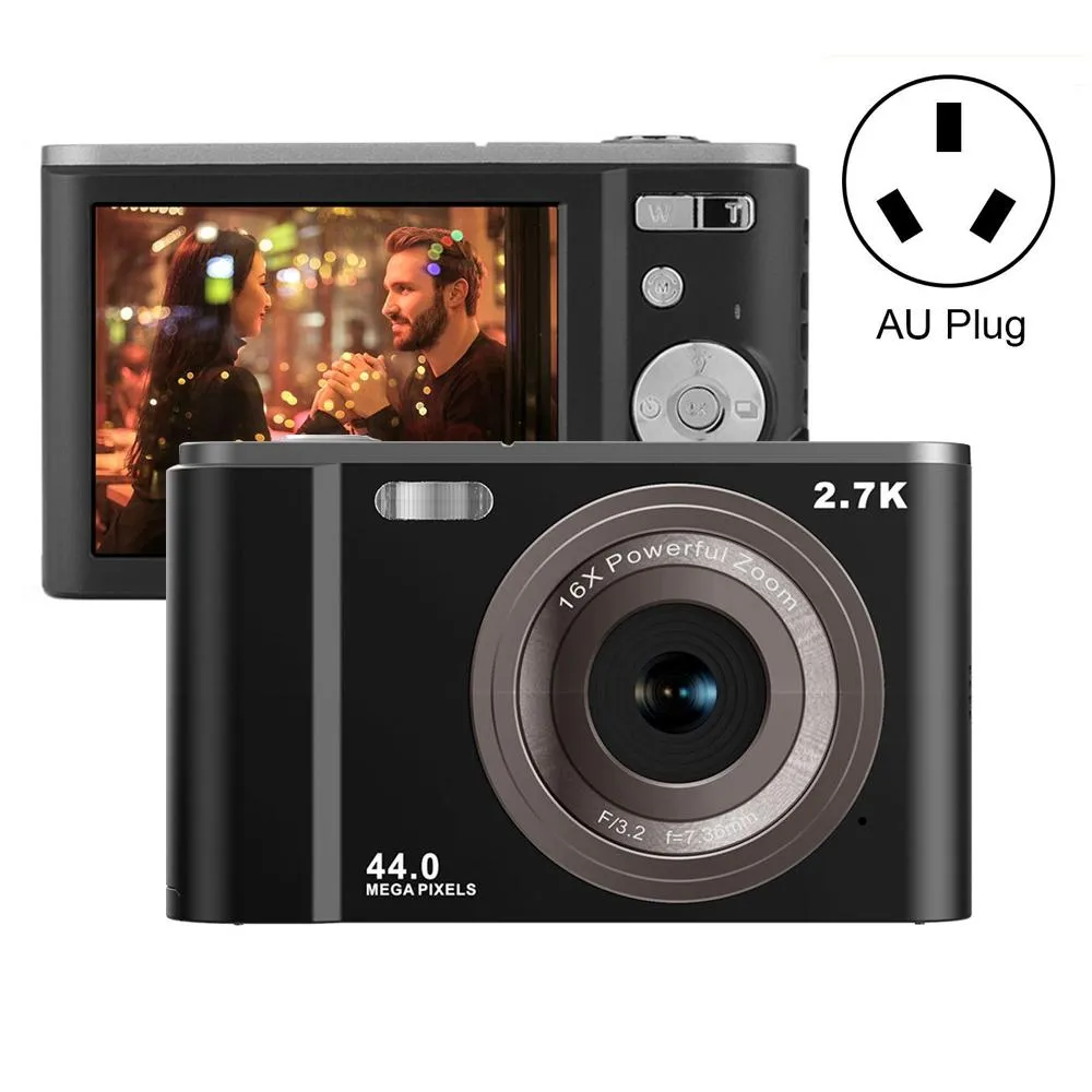 2.7K Full HD 44MP 16X Zoom Digital Camera | For Kids | 2.88" Screen | Pink