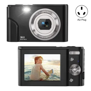36MP 2.7K Full HD Digital Camera with 16X Zoom for Children | 2.4 Inch Screen | Black