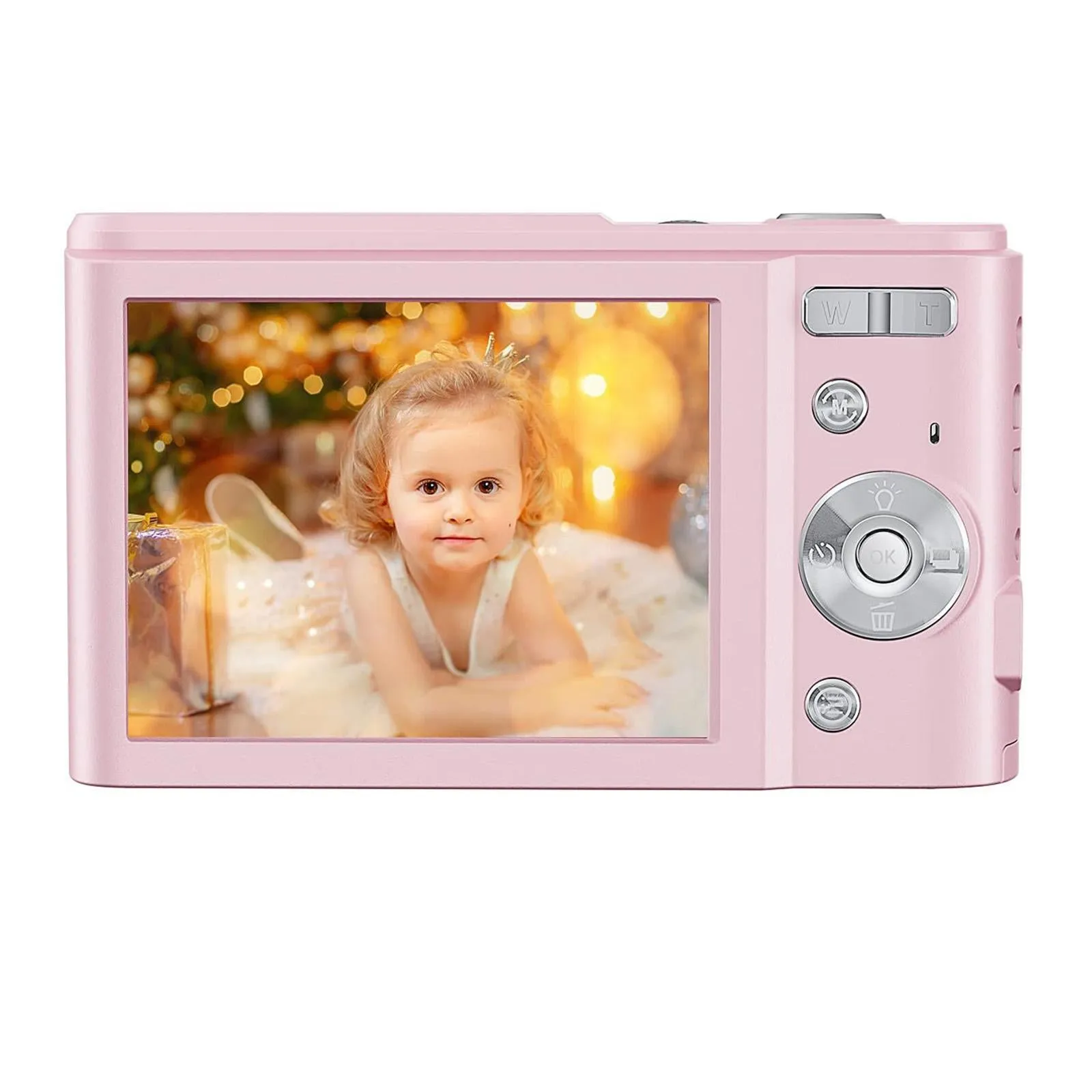 36MP 2.7K Full HD Digital Camera with 16x Zoom for Children | 2.4 Inch Screen | Silver