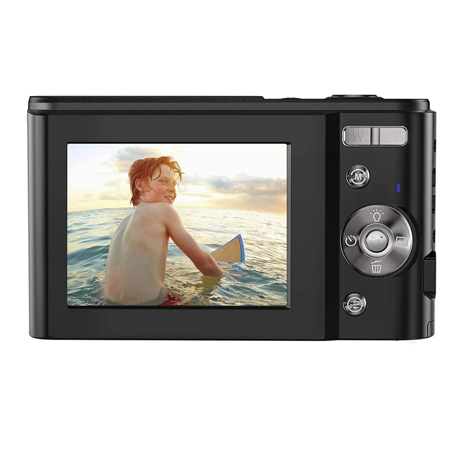 36MP 2.7K Full HD Digital Camera with 16x Zoom for Children | 2.4 Inch Screen | Silver