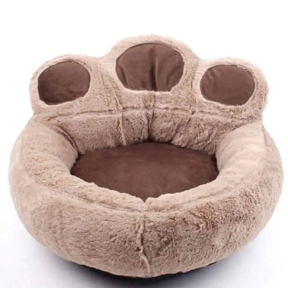 4 Colors Soft Warm Paw Shape Washable Wear Resistant Pet Bed for Dogs
