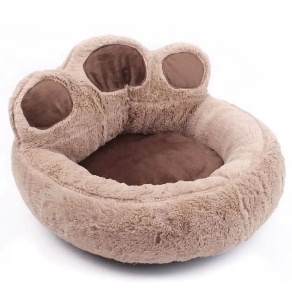 4 Colors Soft Warm Paw Shape Washable Wear Resistant Pet Bed for Dogs