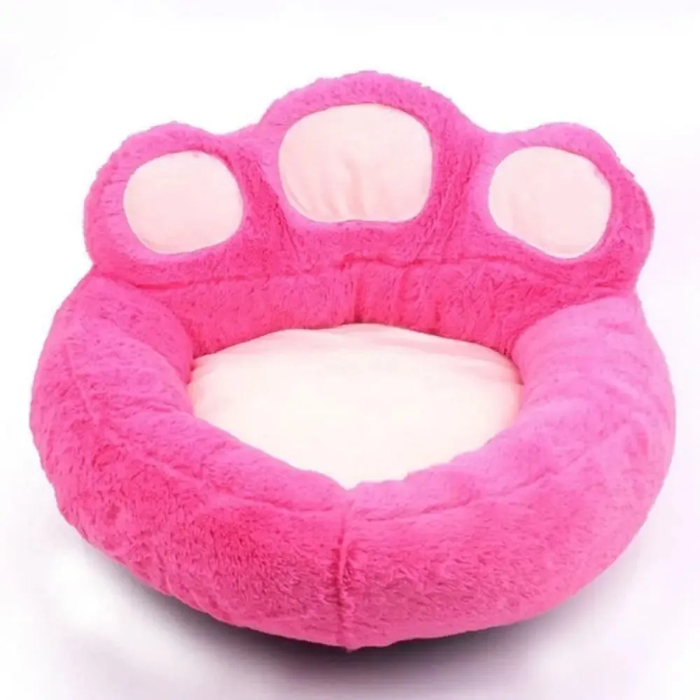 4 Colors Soft Warm Paw Shape Washable Wear Resistant Pet Bed for Dogs