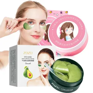 60 Piece Seaweed Avocado Collagen Eye Mask Anti Dark Circles & Bags