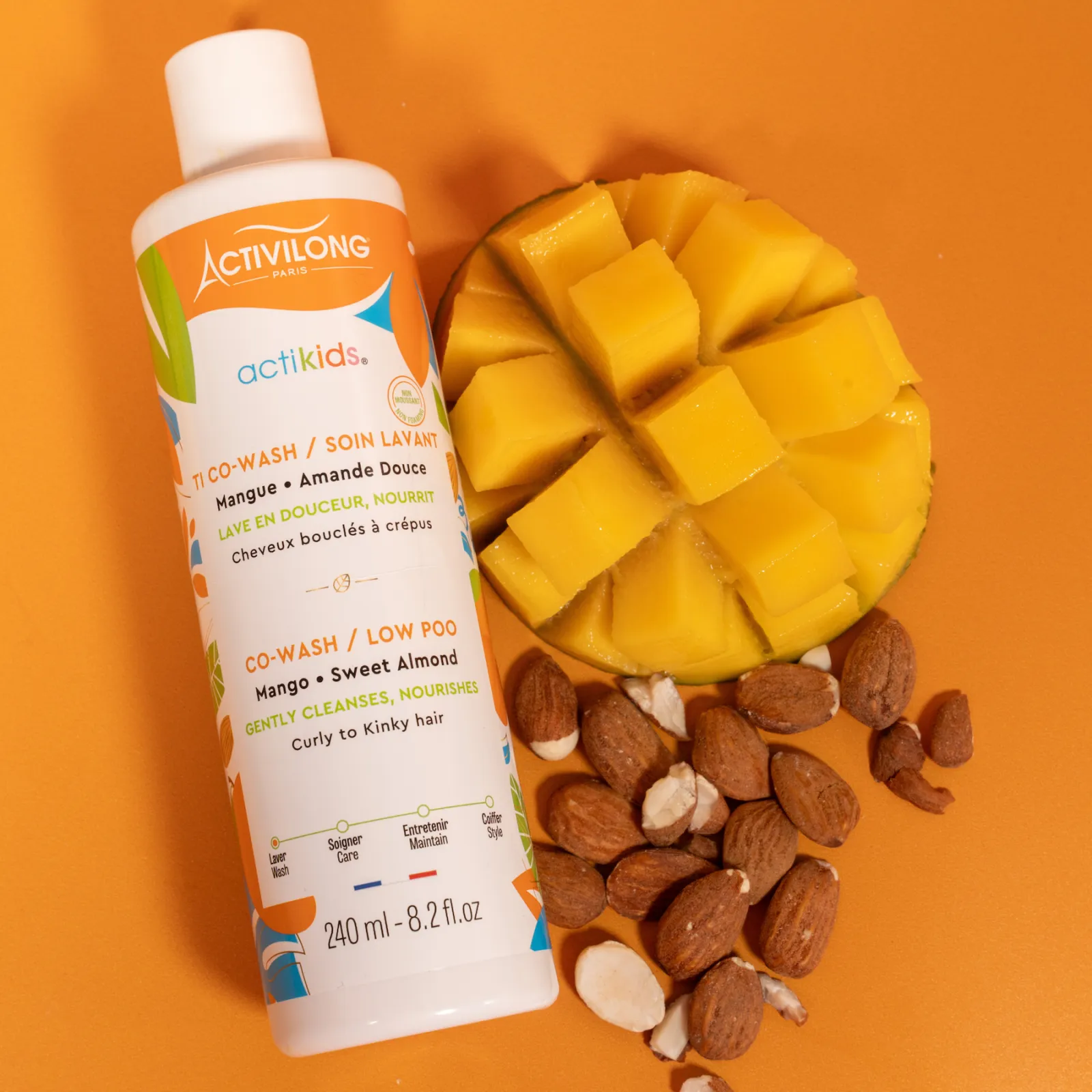 Activilong Non Foaming Cowash With Mango And Sweet Almond For Kids 240ml