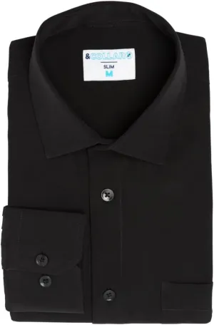 &COLLAR Slim Fit/Athletic Fit Short Sleeve Performance Men's Dress Shirt