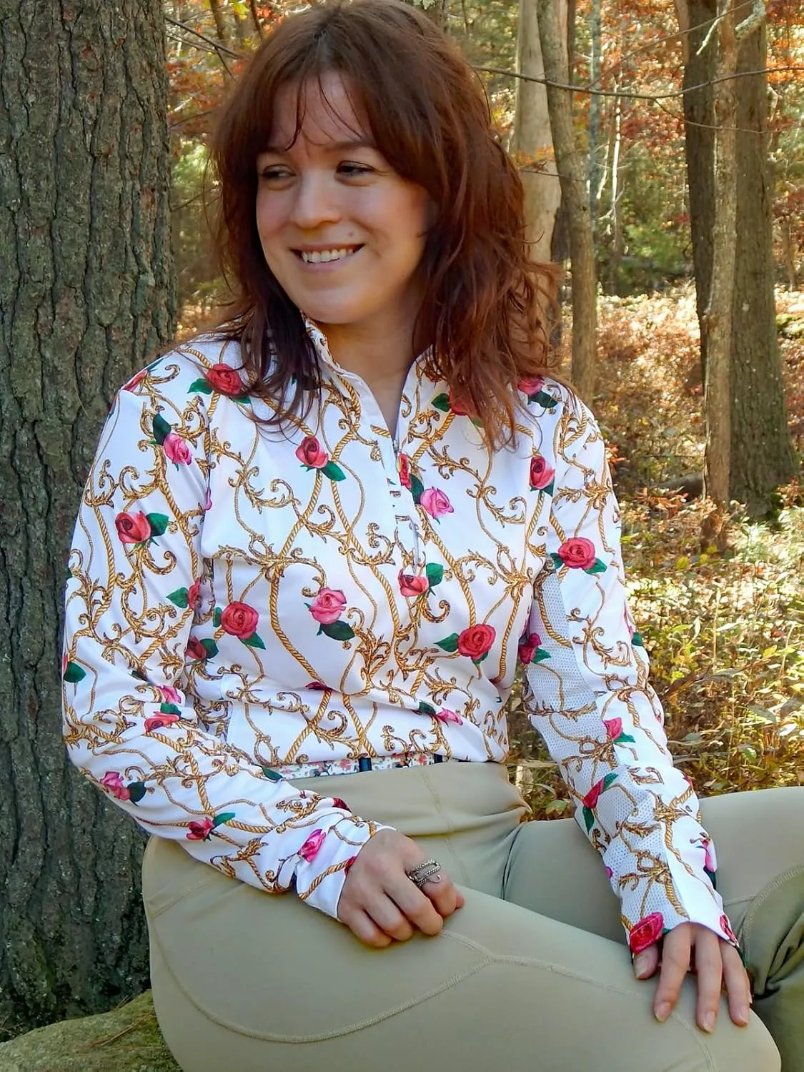 Anni Lyn Sportswear Women's Ventilated Long Sleeve Sun Shirt