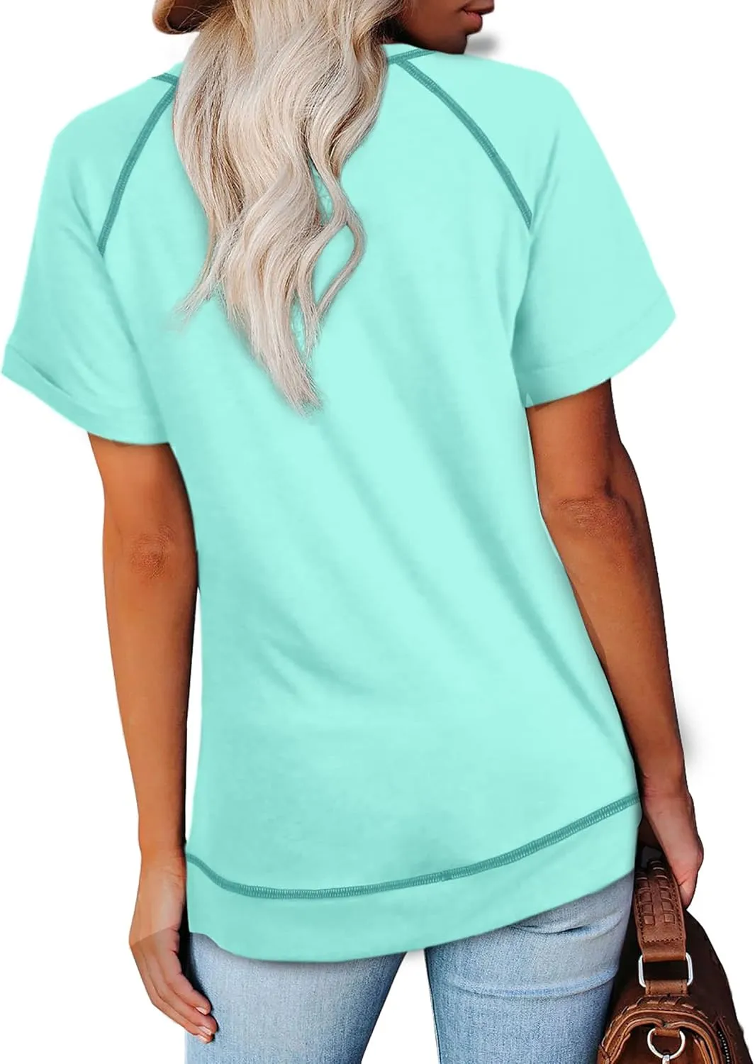 Aokosor Summer Tops for Women Casual 2025 Loose Fitting Outfits Workout