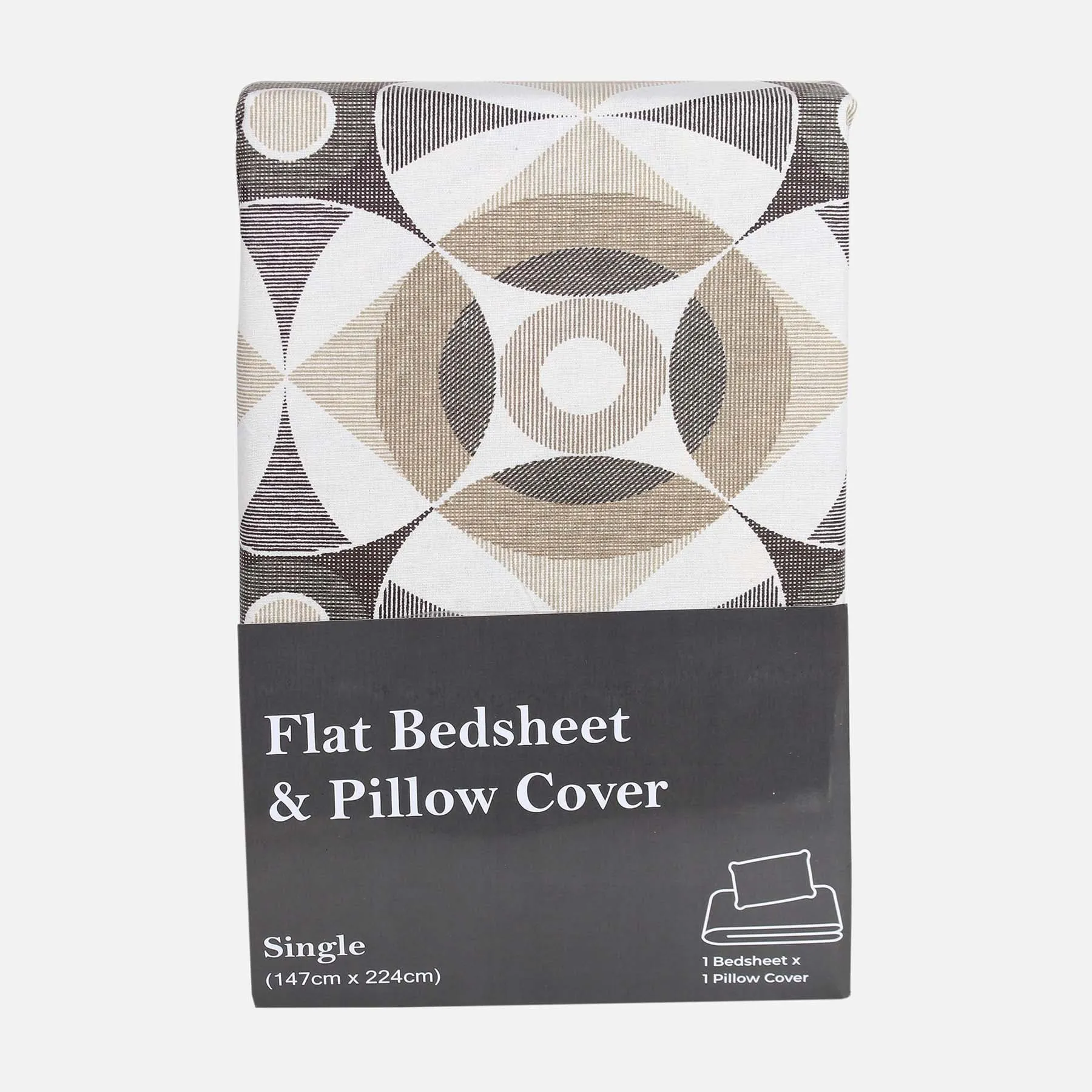 BED SHEET WITH 1 PILLOW COVER (147X224 CM)