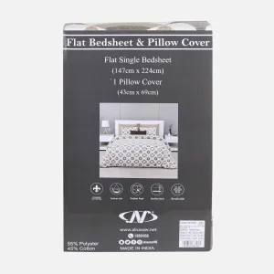 BED SHEET WITH 1 PILLOW COVER (147X224 CM)