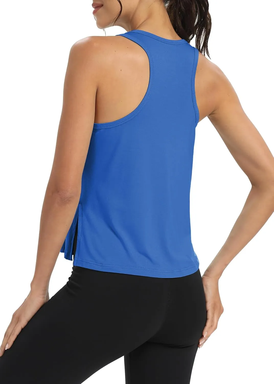 Bestisun Women Split Side Athletic Workout Tank Tops Racerback Yoga Shirts for Women