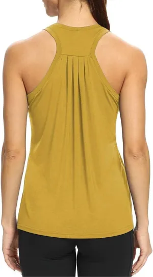 Bestisun Workout Tank Tops for Women Loose fit Racerback Yoga Running Dance Shirts