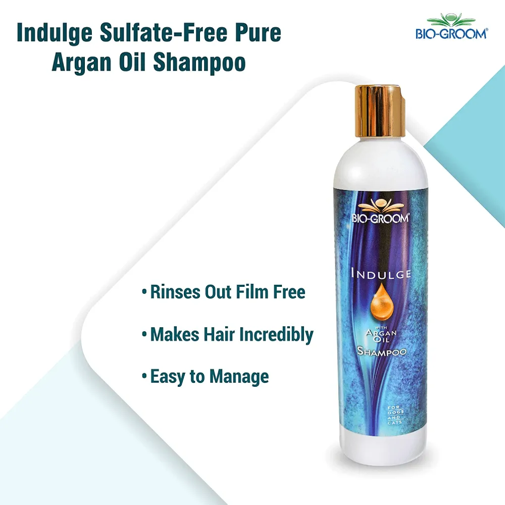 Bio Groom Indulge Sulfate Free Pure Argan Oil Shampoo for Dogs and Cats (Limited Shelf Life)