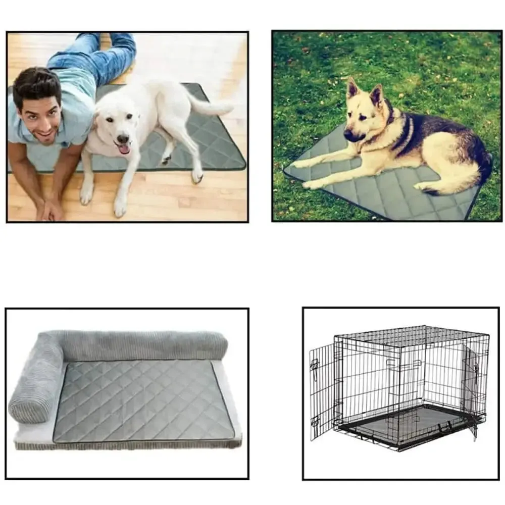 Bite Resistant Anti-slip Waterproof Washable Crate Pad for Small, Medium, and Large Dogs