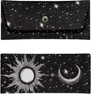Blue Butterfly Graphic Wallet for Women Portable Travel Work Leather Clutch Bags Lightweight Ladies Slim Card Holder Cash Purses with Button for Everyday Outdoor Use