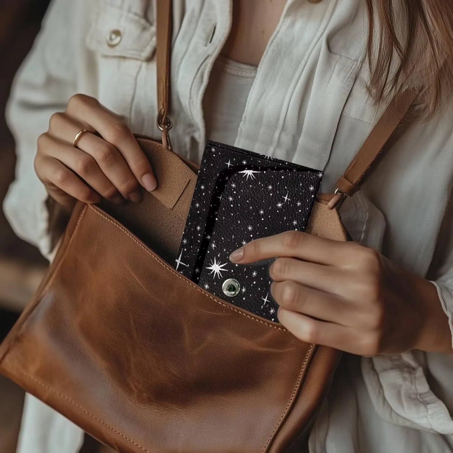 Blue Butterfly Graphic Wallet for Women Portable Travel Work Leather Clutch Bags Lightweight Ladies Slim Card Holder Cash Purses with Button for Everyday Outdoor Use