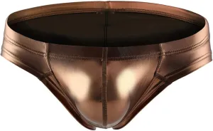 Boxers for Men Men's Fashion Underpant Leather Wrinkled Undewear Pant Small Boxer Briefs With Bronzing