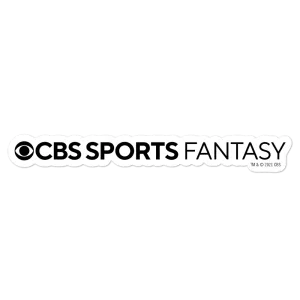 CBS Sports Fantasy Logo Die Cut Sticker