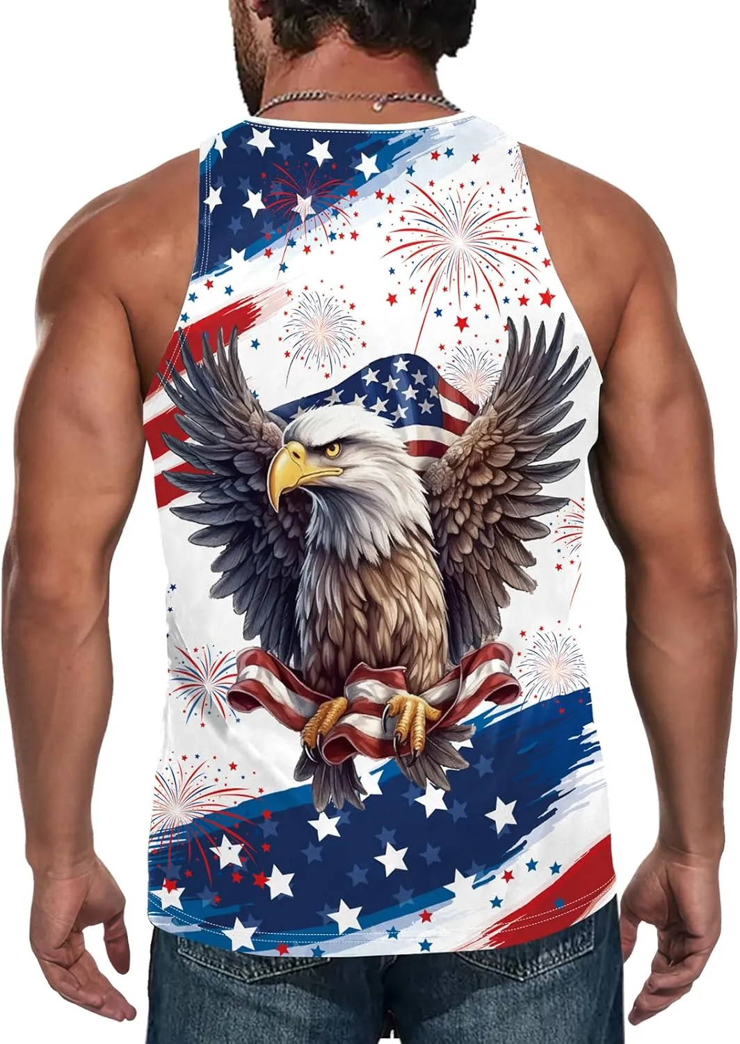 color cosplayer Mens Sleeveless Beach Tank Tops Workout Gym Shirts Palm Tree Shirt