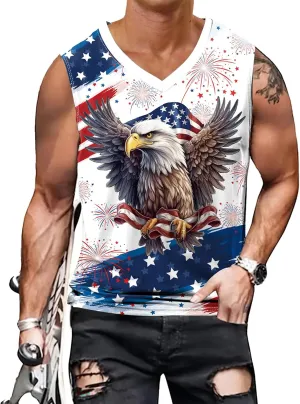 color cosplayer Mens Sleeveless Beach Tank Tops Workout Gym Shirts Palm Tree Shirt