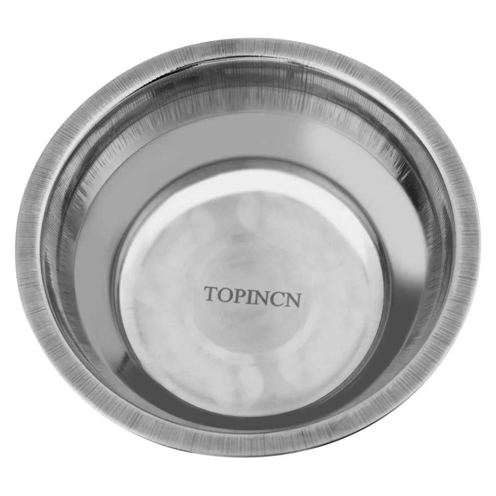 Double Stainless Steel Feeding and Watering Bowls