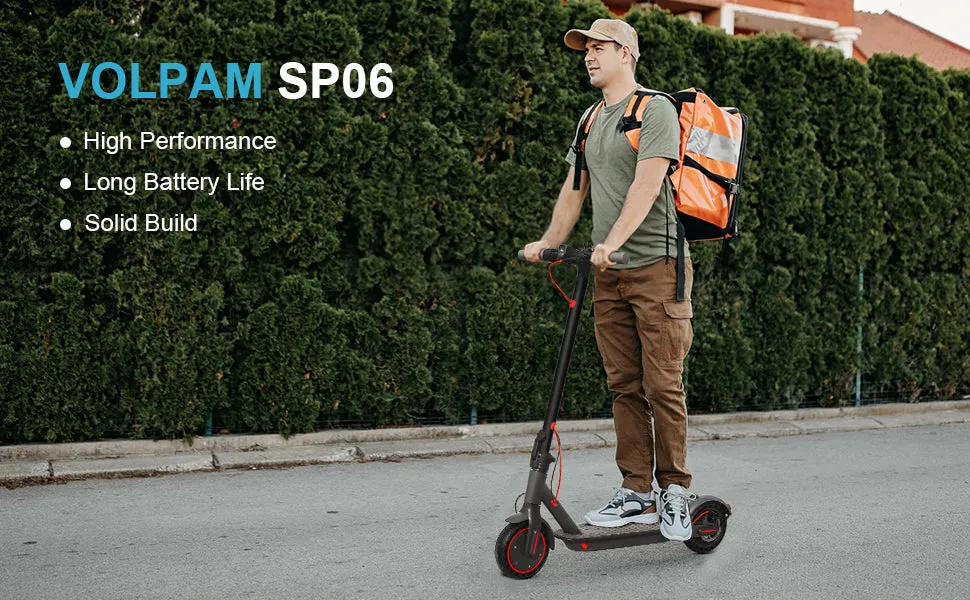 Electric Scooter 8.5" Solid Tires 350W Motor Up to 20-23 Miles Range 19 Mph Speed Portable Folding Commuting Scooter Double Brak
