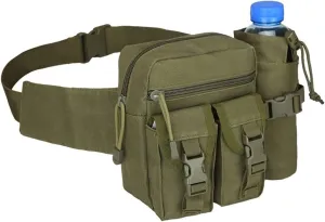 Fanny Pack Men's Belt Bag Nylon Mountaineering Water Bottle Mobile Phone Bag Outdoor Sports Mountaineering Camping Belt Bags (C)