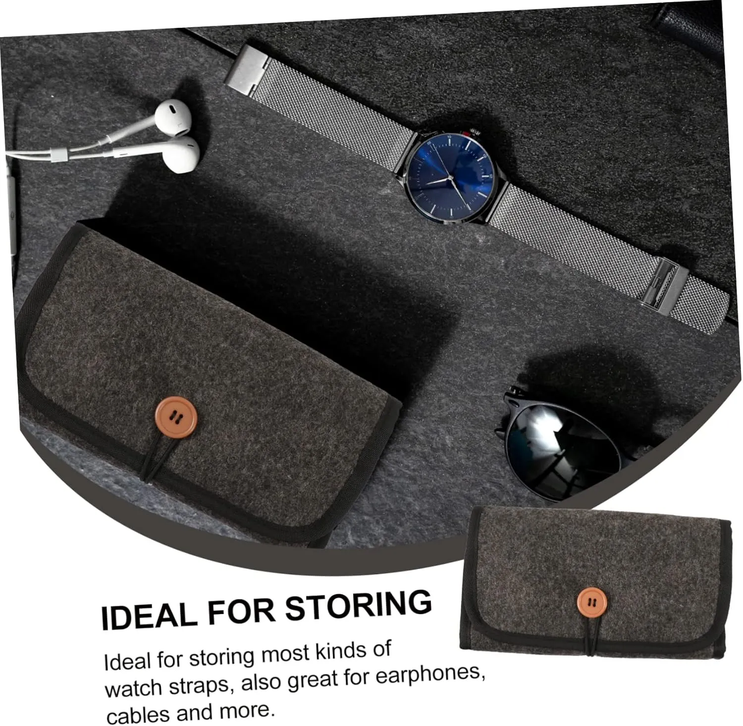 GALPADA Watch Belt Bag Travel Watchband Storage Organizer for Home Outdoor Use