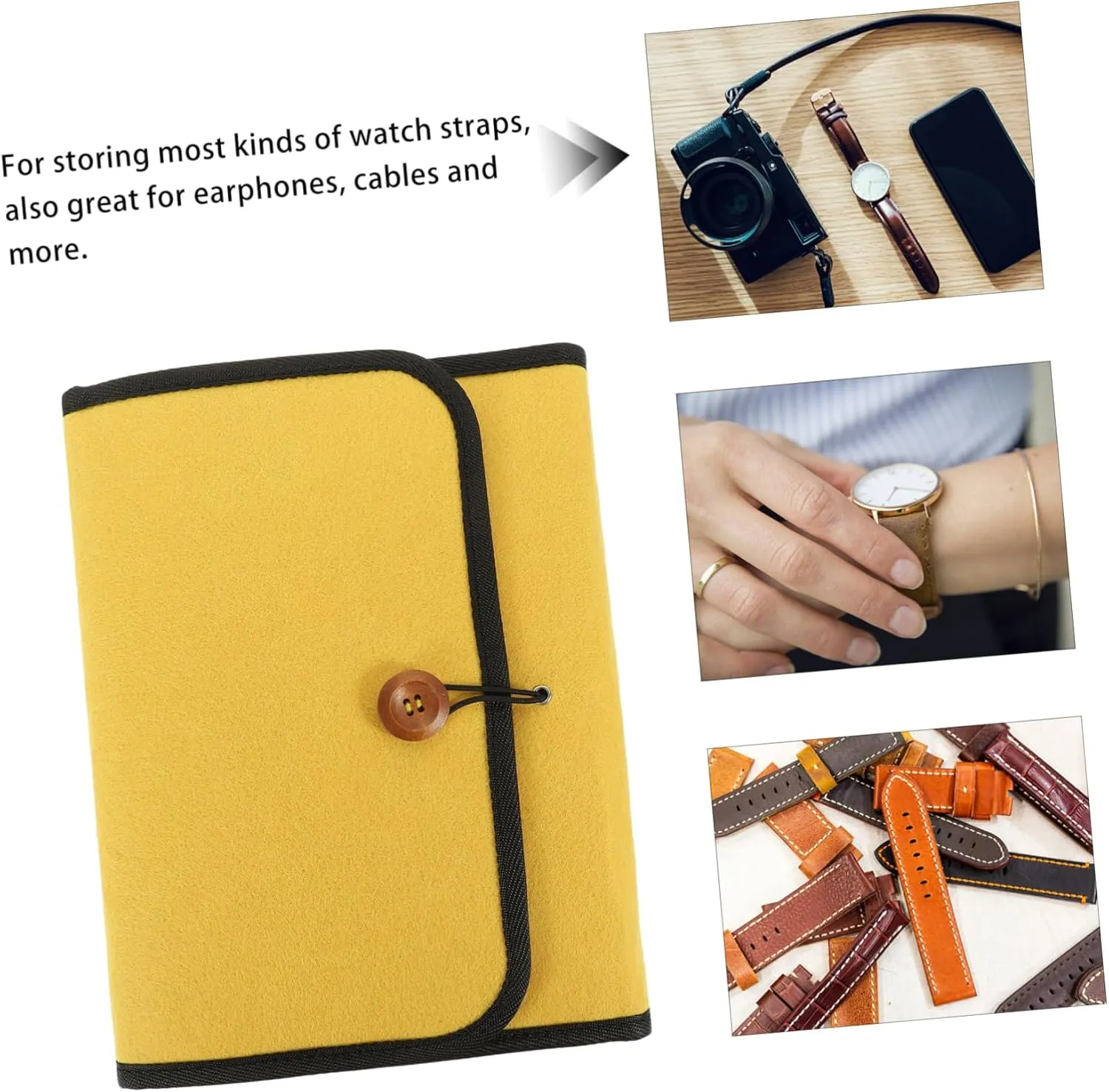 GALPADA Watch Belt Bag Watchband Organizer Storage Pouch for Travel Camping More