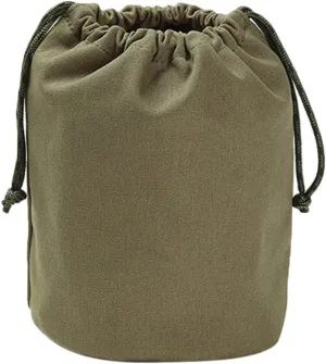 Gatuida Canvas Storage Bag Large Washable Drawstring Tote for Camping Outdoor Storage of Goods