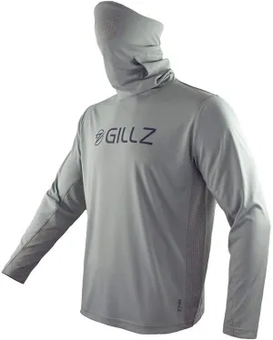 Gillz Men's Pro Striker Long Sleeve UV Fishing Shirt with Built-in Mask | UV Protection | Moisture Wicking