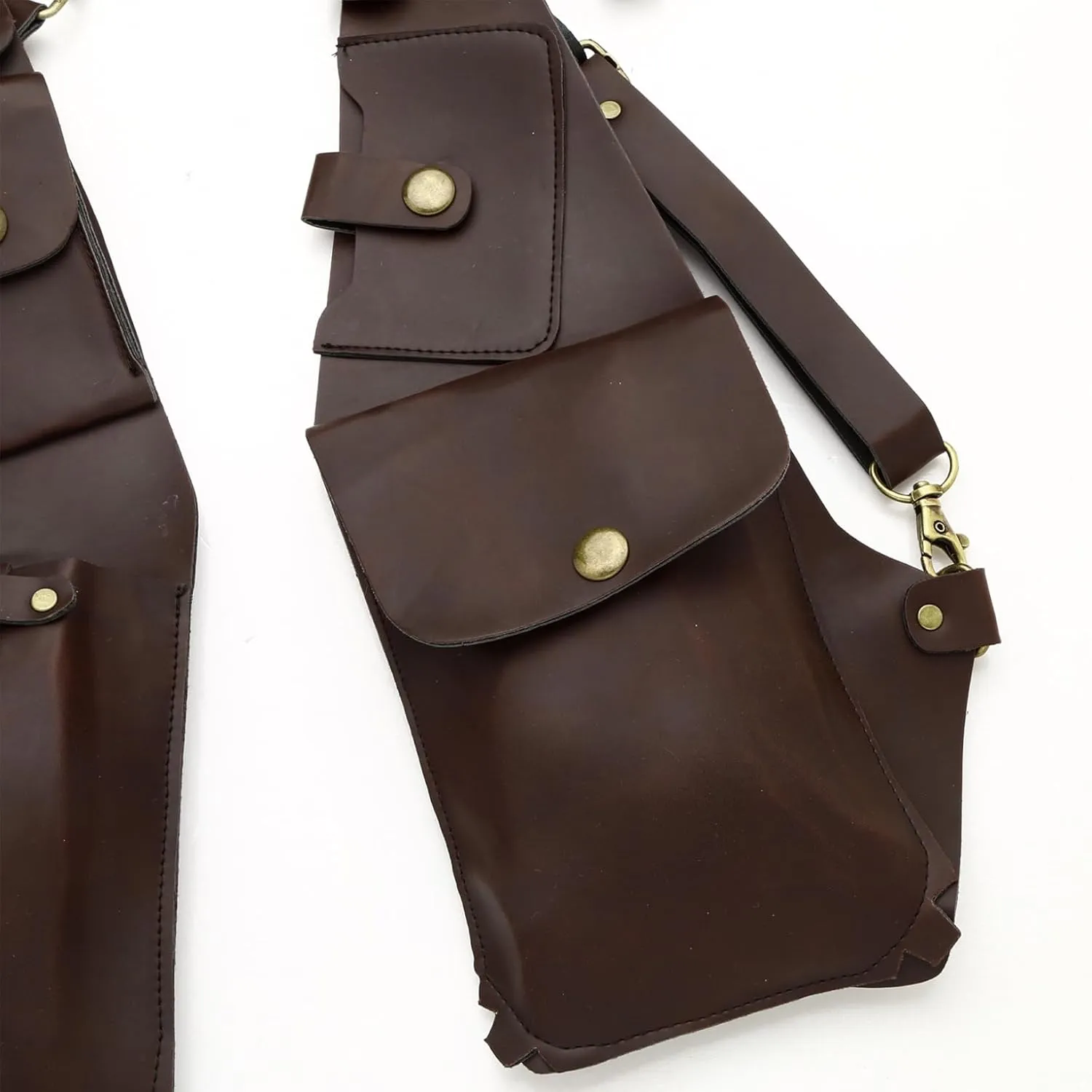 Kaerm Men's PU Leather Underarm Shoulder Waist Bag Strap Wallet for Outdoor
