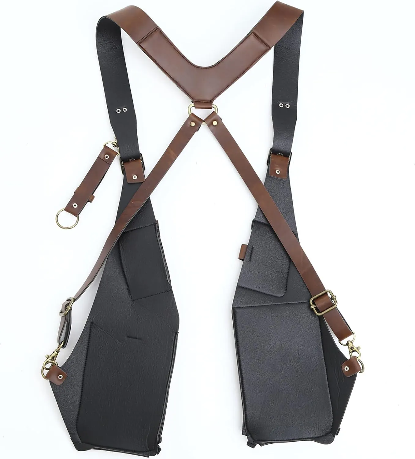 Kaerm Men's PU Leather Underarm Shoulder Waist Bag Strap Wallet for Outdoor