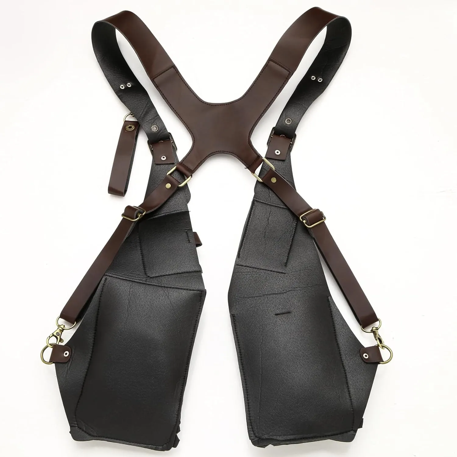 Kaerm Men's PU Leather Underarm Shoulder Waist Bag Strap Wallet for Outdoor