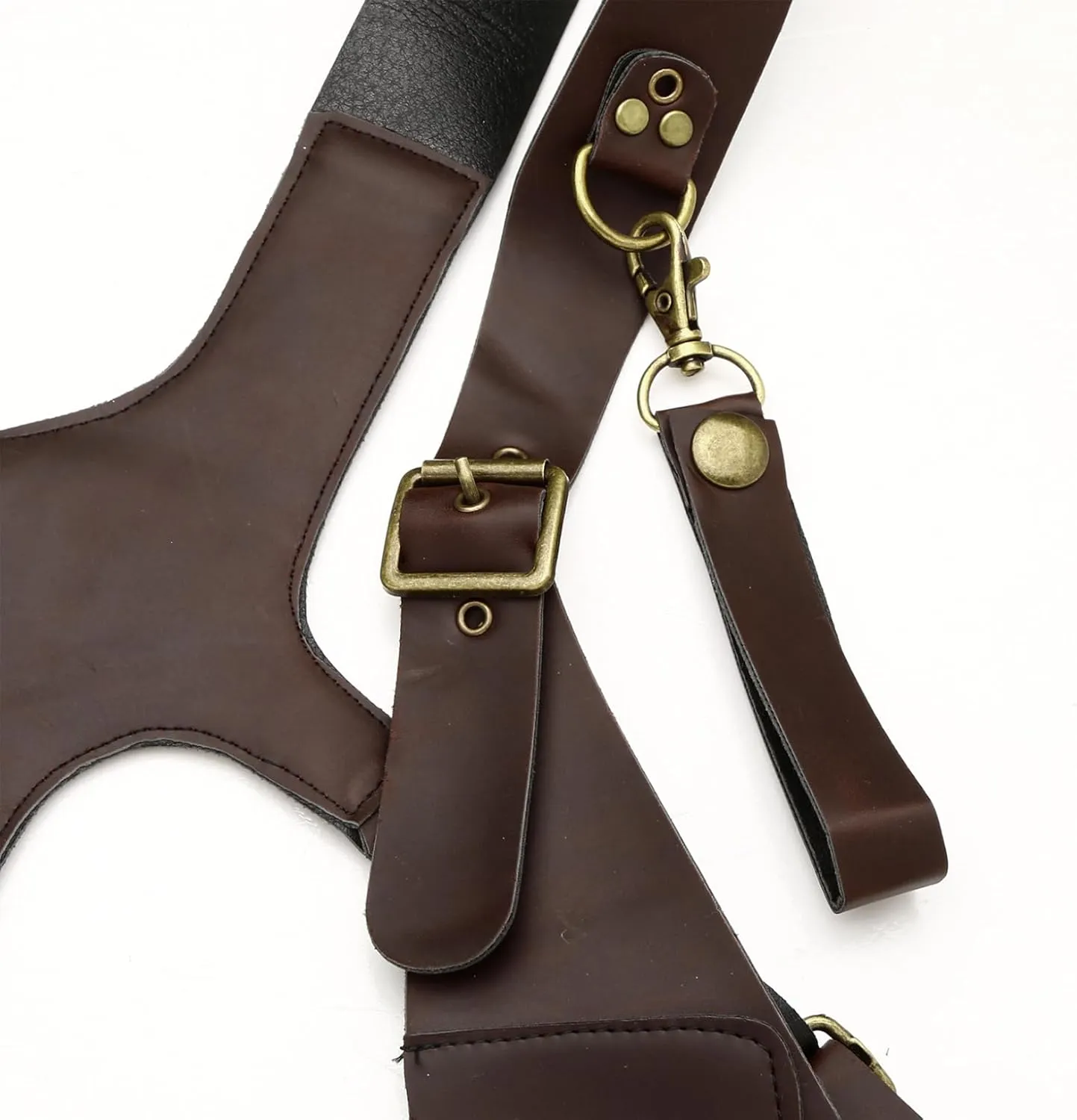 Kaerm Men's PU Leather Underarm Shoulder Waist Bag Strap Wallet for Outdoor