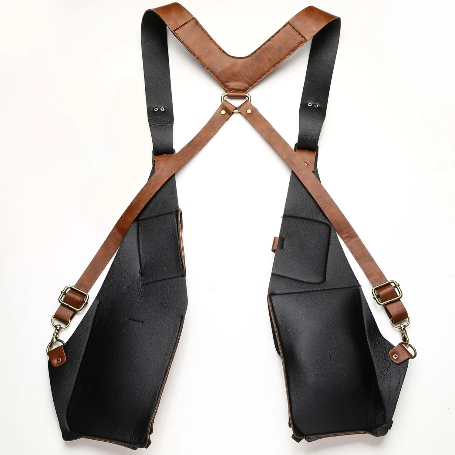Kaerm Men's PU Leather Underarm Shoulder Waist Bag Strap Wallet for Outdoor