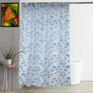 Kuber Industries Shower Curtain & Bathmat Set | Non-Slip Bath mats for Bathroom | Easy-Slide Curtains | Polyester Curtain or Bathmat for Bath Décor | XTL339-3T | 6 Pcs Set | Multicolor