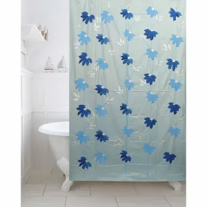 Kuber Industries Shower Curtain & Bathmat Set | Non-Slip Bath mats for Bathroom | Easy-Slide Curtains | Polyester Curtain or Bathmat for Bath Décor | YF52-3T | 15 Pcs Set | Multicolor