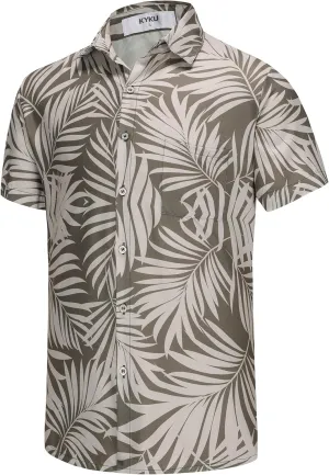 KYKU Hawaiian Shirt for Men - Funny Vacation Tropical Beach Shirts Short Sleeve Button Down Summer Clothes with Pockets