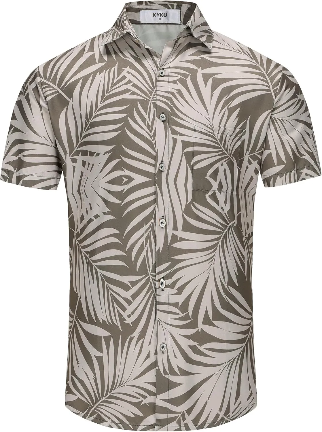 KYKU Hawaiian Shirt for Men - Funny Vacation Tropical Beach Shirts Short Sleeve Button Down Summer Clothes with Pockets