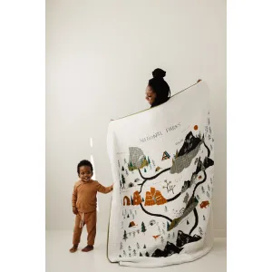 Large National Parks Throw Blanket