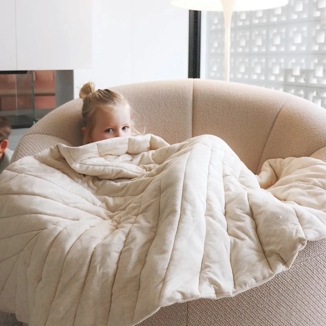 Leaf Cotton Playmat - Oat