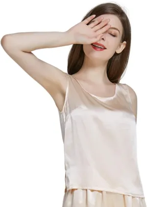 LEPTON (Tank TOP ONLY) Silk Camisoles for Women Tank Tops Ladies Girls Summer Cool Soft
